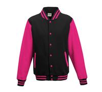 FELPA BASEBALL VERSITY JACKET UNISEX JH043 AWDIS COLLEGE BOMBER FASHION STYLE