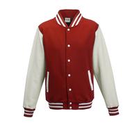 FELPA BASEBALL VERSITY JACKET UNISEX JH043 AWDIS COLLEGE BOMBER FASHION STYLE