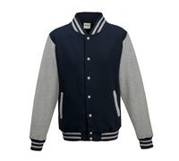 FELPA BASEBALL VERSITY JACKET UNISEX JH043 AWDIS COLLEGE BOMBER FASHION STYLE