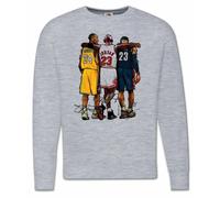 Felpa Basket NBA CAMPIONI Michael Jordan Lebron James Kobe Bryant Girocollo