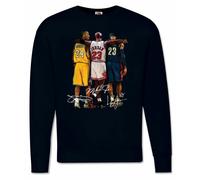 Felpa Basket NBA CAMPIONI Michael Jordan Lebron James Kobe Bryant Girocollo