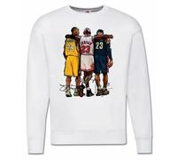 Felpa Basket NBA CAMPIONI Michael Jordan Lebron James Kobe Bryant Girocollo