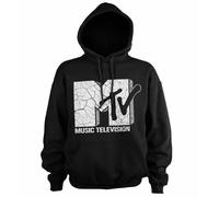 Felpa BIG E TALL Con Logo Cracked Ufficialmente Licenziato MTV 3XL, 4XL, 5XL