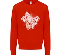 Felpa Biker Uomo Con Preghiera Per Motociclette