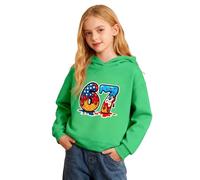 Felpa Bimbo 1 Anno - con Cappuccio E Stampa Grafica per A Maniche Lunghe in Morbido Pile per attività All'Aperto Abbigliamento Sportivo da Indossare Ogni (Green 13-14 Years)