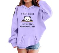 Felpa Bimbo 2 Anni - con Cappuccio A Maniche Lunghe con Stampa Foderata in Morbido Pile per Giocare E Indossare Tutti I Giorni Taglie per in Vari Graziosi Design (Purple 6-7 Years)