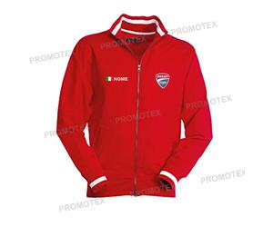 FELPA BIMBO BAMBINO DUCATI CORSE MOTO PERSONALIZZATA LOGO RICAMATO