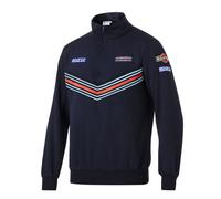 Felpa blu half zip replica livrea Martini Racing - Sparco ✔️