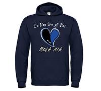 Felpa Blu La dea tra Gli dei Mola Mia per Tifosi Atalanta Calcio