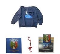 felpa blu santo subito dios maradona cappuccio napoli FESTA 100 ANNI