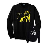 Felpa BOB MARLEY reggae legend rasta con e senza cappuccio nera