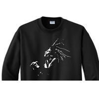 Felpa BOB MARLEY reggae legend rasta king legend con cappuccio o girocollo nera