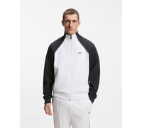Felpa BOSS Join Skaz Full Zip bianco nero - L