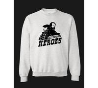 Felpa Bud e Terence Hill Old School Heroes Grigia Cappuccio o Girocollo