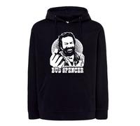 Felpa Bud Nera Pugno Banana Joe Film attore con Cappuccio o Girocollo