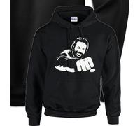 Felpa Bud Spencer banana joe pugno nera idea regalo girocollo o cappuccio legend