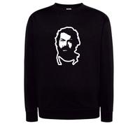 Felpa BUD SPENCER nera banana joe bulldozer film cult con cappuccio o girocollo