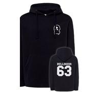 Felpa BUD SPENCER nera o grigia bulldozer 63 film cult banana joe con cappuccio