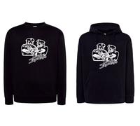 Felpa Bud Terence Hill Nera miami super cops film cappuccio e girocollo