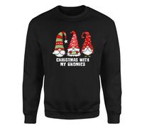 Felpa Buon Natale Gioia Gnomi Vacanze Natale Famiglia Uomo Donna Bambini