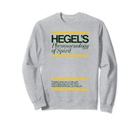 Felpa buy the book - Sweatshirt Unisex Adulto Grigio - Size S - Maglione con copertina libro Hegel