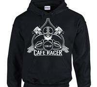 Felpa Caffè Racer Ton-Up Motocicletta Custom Rider Motociclista BSA Triumph Ajs