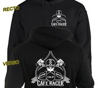 Felpa Caffè Racer Ton-Up Motocicletta Custom Rider Motociclista Con BSA Triumph
