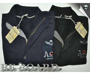 FELPA CALIBRATA DOPPIA ABBOTTONTURA BE BOARD COL. NERO BLU MIS. 4XL