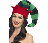 Felpa Cappello da Elfo Natale Cappello Con Campane Deluxe Accessorio Vestito