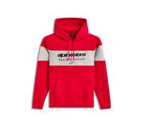 Felpa Cappuccio Alpinestars Cubic Cemento/RossoM Cemento,Rosso