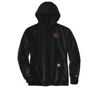 Felpa Cappuccio Carhartt Force Logo Nera