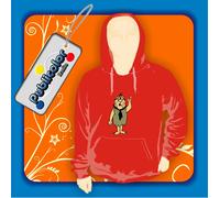 FELPA CAPPUCCIO FLINSTONES GEORGE NATE SLATE PERSONALIZZATA