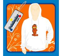 FELPA CAPPUCCIO GARFIELD 1 PERSONALIZZATA