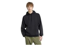 Felpa Cappuccio Hoodie UOMO Adidas Ess 3-Stripes Fleece Nero Carbon
