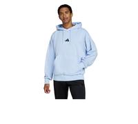Felpa Cappuccio Hoodie UOMO Adidas Feelcozy Fleece Azzurro Con tasche cotone