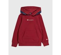 Felpa Cappuccio Hoodie UOMO Champion Pullover Banda jacquard Rosso