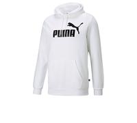 Felpa Cappuccio Hoodie UOMO Puma Essentials Big Logo Hoodie Fleece Bianco
