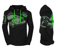 Felpa cappuccio Hotspot Design mod.fishing mania BLACK BASS pesca "SIZE XXL"