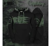 Felpa cappuccio Hotspot Design mod.fishing mania CARPFISHING CAMO pesca "SIZE M"