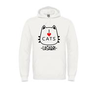 Felpa cappuccio I LOVE CATS Sabrigamer - Lasabrigamer - gattini LA SABRI Unisex