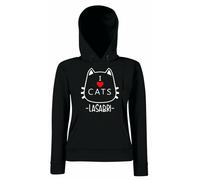 Felpa cappuccio I LOVE CATS Sabrigamer - Lasabrigamer - gattini LA SABRI Unisex