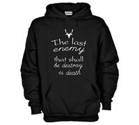 Felpa Cappuccio KJ1013 The Last Enemy that Shall be Destroy is Dead HarryPotter