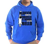 Felpa cappuccio KJ1895 Con Blocco Ridotte e Verricello il Mondo si fa più Bello