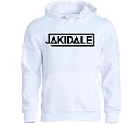 Felpa cappuccio o giro JAKIDALE youtuber t-shirt maglia maglietta bianca o nera