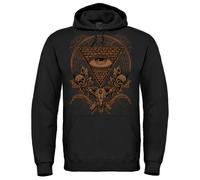 FELPA CAPPUCCIO OCCHIO PIRAMIDE MONDIALE ABUSE ILLUMINATI MASSONERIA ARTE SKULL