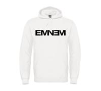 Felpa cappuccio rapper EMINEM sweatshirt unisex uomo donna bambino bianca o nera