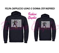 FELPA CAPPUCCIO UOMO DONNA CR7 INSPIRED CRISTIANO RONALDO JUVENTUS SWEATER