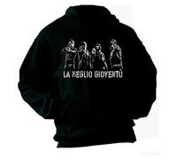 FELPA CAPPUCCIO VINTAGE KZ03 LA MEGLIO GIOVENTU' MOVIE FUN ROMA