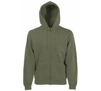 FELPA cappuccio zip Classic FRUIT OF THE LOOM UOMO manica Cotone ZIP HOODIE
