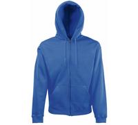 FELPA cappuccio zip Classic FRUIT OF THE LOOM UOMO manica Cotone ZIP HOODIE
